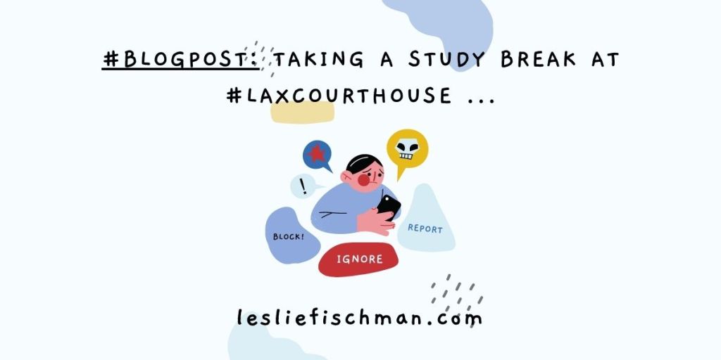 Taking a Study Break at #laxcourthouse&nbsp;…