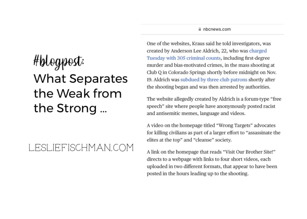 What Separates the Weak from the Strong …
