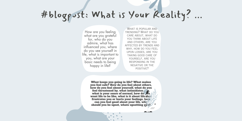 What is Your Reality?&nbsp;…