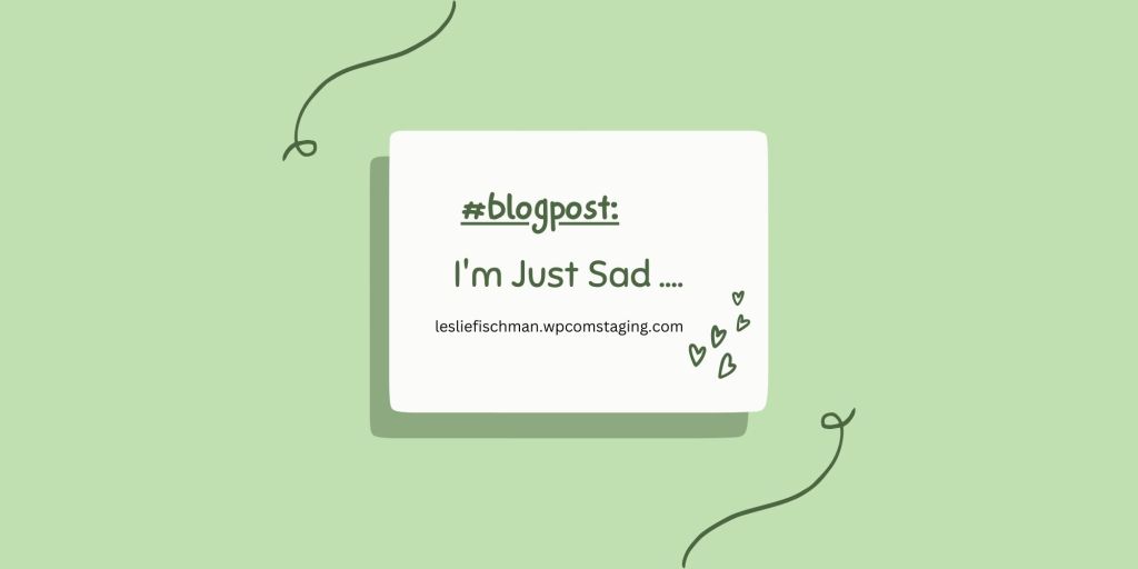 So I’m Just Sad&nbsp;…