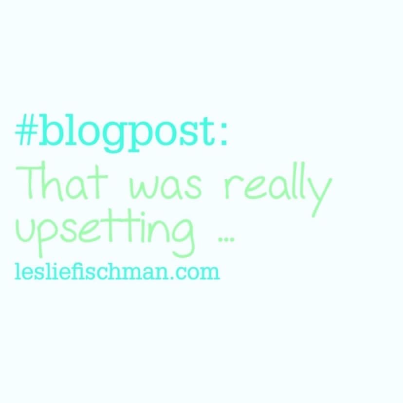 That was really upsetting&nbsp;…