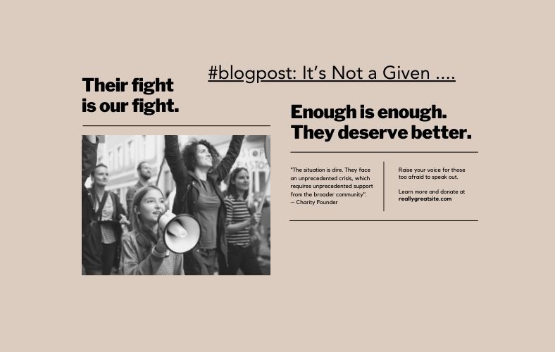 It’s Not a Given&nbsp;….