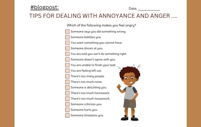 Tips for Dealing with Annoyance and Anger&nbsp;….